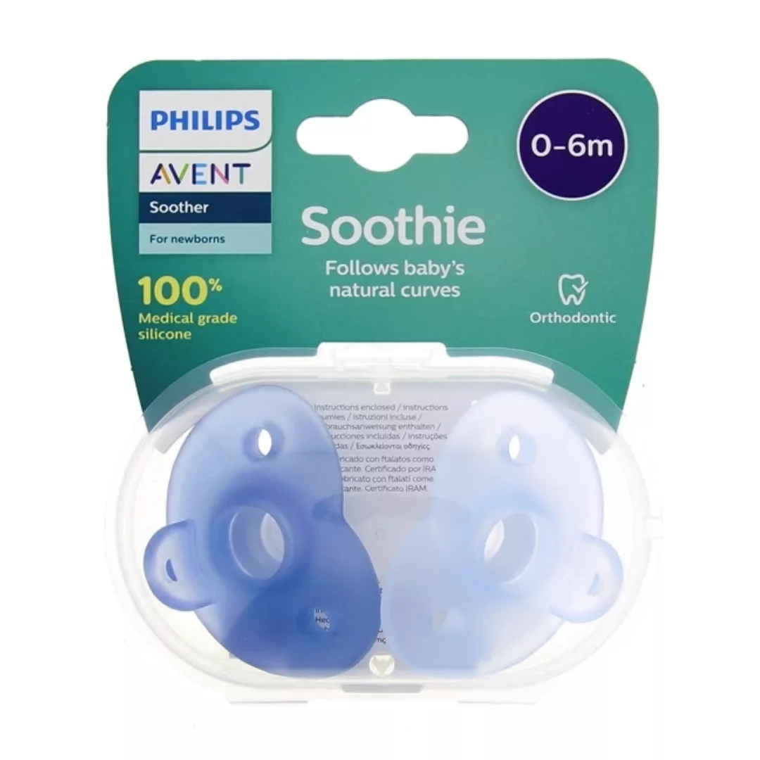 Image du produit Avent Sucettes Soothie Bleu 0-6 Mois