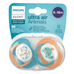 Image du produit Avent Sucettes Ultra Air Animals 6-18 Mois