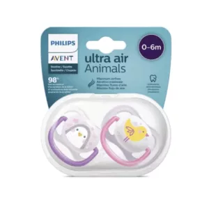 Image du produit Avent Sucettes Ultra Air Animals 0-6 Mois