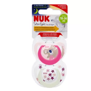 Image du produit NUK Sucettes Starlight Day & Night 18-36 mois