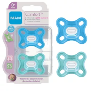 Image du produit MAM Sucettes Comfort 0-2 Mois Bleu
