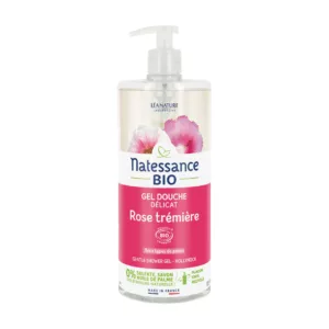 Image du produit Natessance Gel Douche Rose Trémière