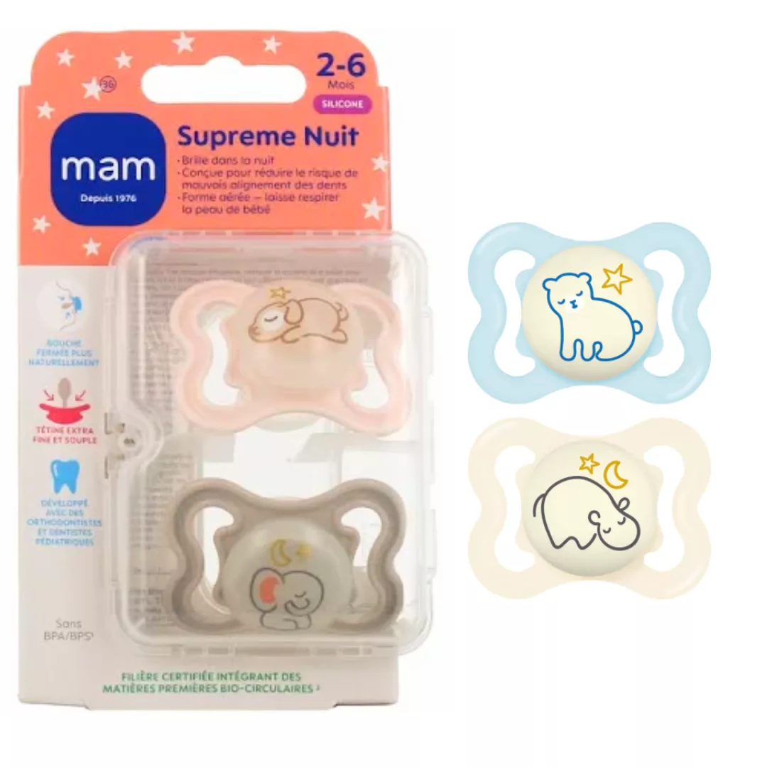 Image du produit MAM Sucettes Supreme Nuit 2-6 Mois