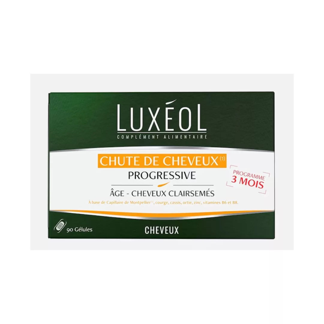 Image du produit Luxéol Chute de Cheveux Progressive 90 gélules